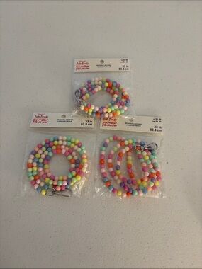 3-Michaels Pastel Multicolor Beaded Lanyard